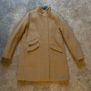 J. crew Italian Stadium Cloth cocoon coat